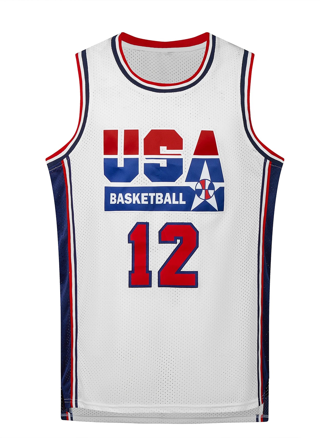 Men's Embroidered Team USA Basketball Jerseys (Throw Back) -