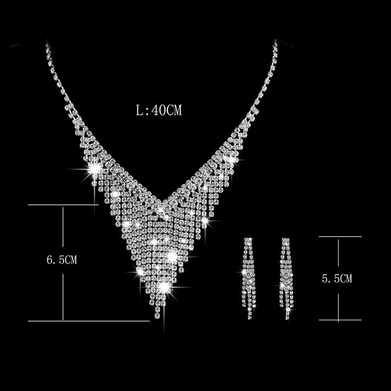 Women's Necklace Earring Set -