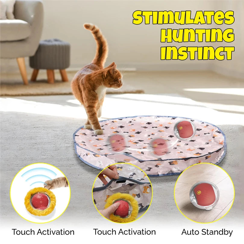 Motion Activated Interactive Cat Toy for Indoor -