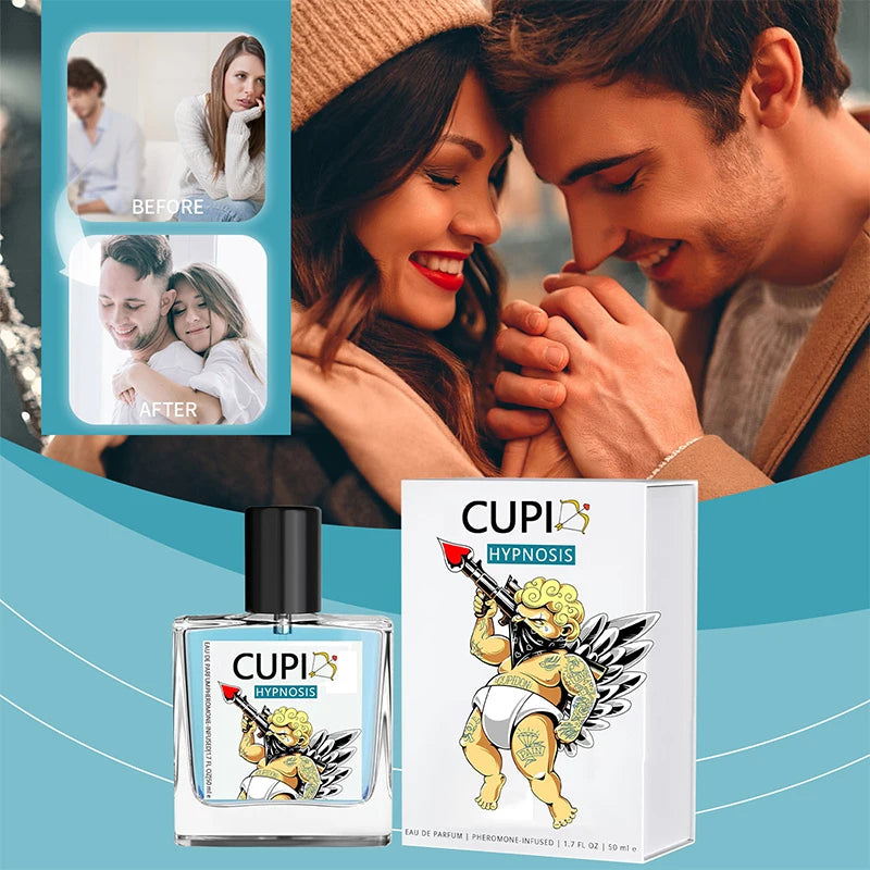 Cupid Cologne Men's Perfume Lasting Charm Temptation Attract The Opposite Sex Dating Body Spray 50ml Ambergris Portable Perfume -