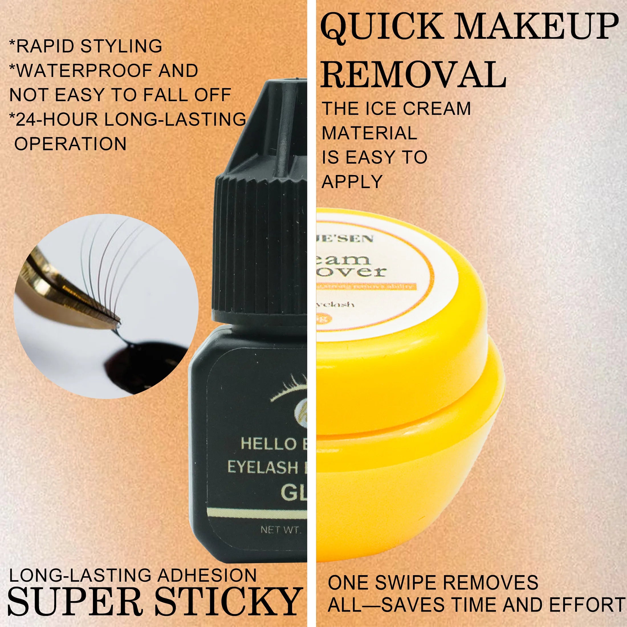 Eyelash Extension Glue 5ml Fast Dry Individual Lashes Glue False eyelash glue Lash Extension makeup tool DIY Cluster Lash Glue -