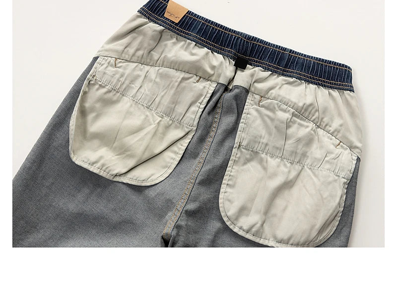 Classic Washed Blue Denim Jeans for Men -