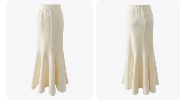 Stay cozy and chic with these fashionable women's long knitted skirts—perfect for stylish comfort all season! -