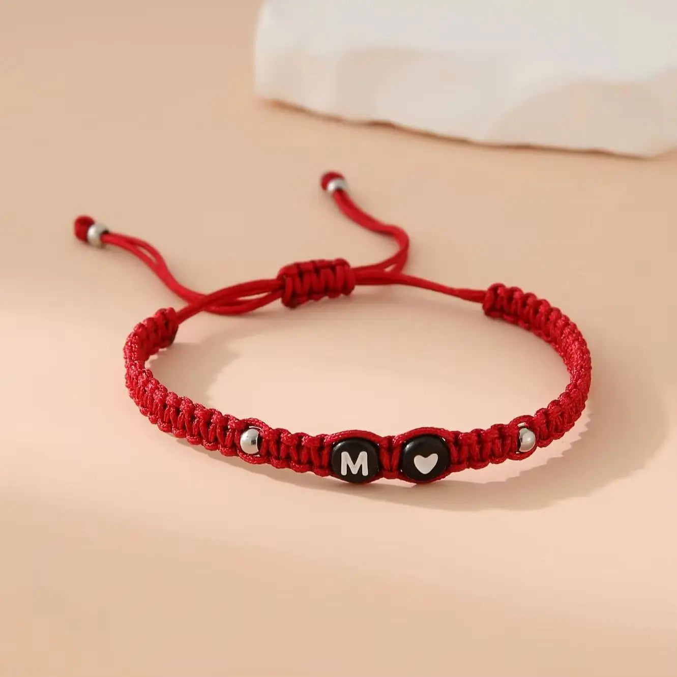 26 Alphabet Initials Heart Bracelet -