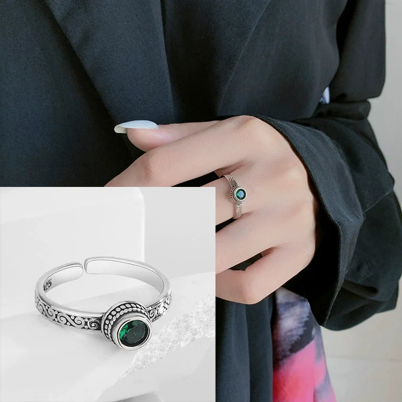 Sterling Silver Hollow Out Rings -