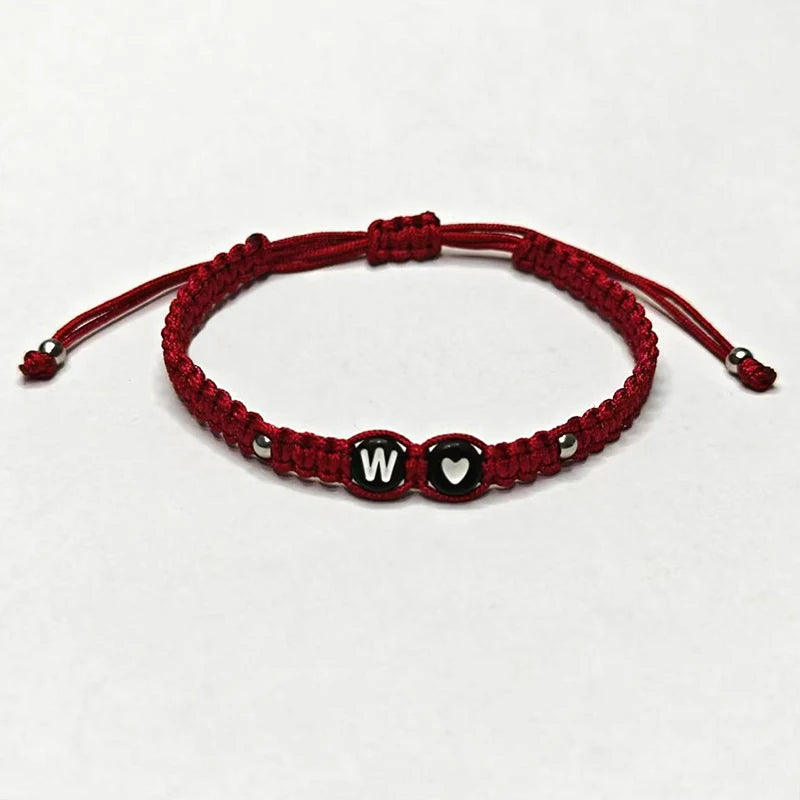 26 Alphabet Initials Heart Bracelet -