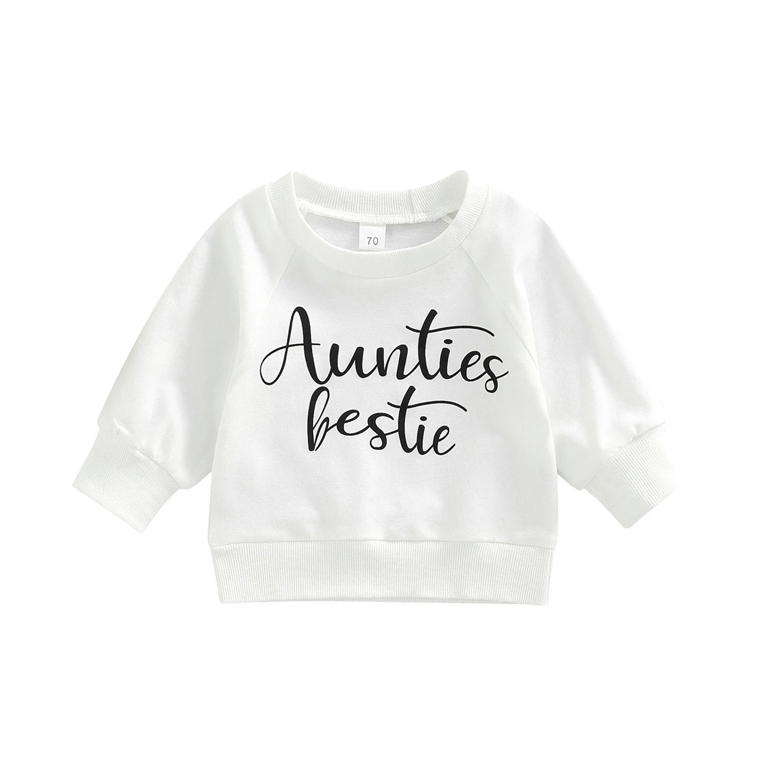 Citgeett Autumn Infant Baby Girls Boys Sweatshirts Letter Print Long Sleeve Pullovers Spring Casual Tops Clothes -