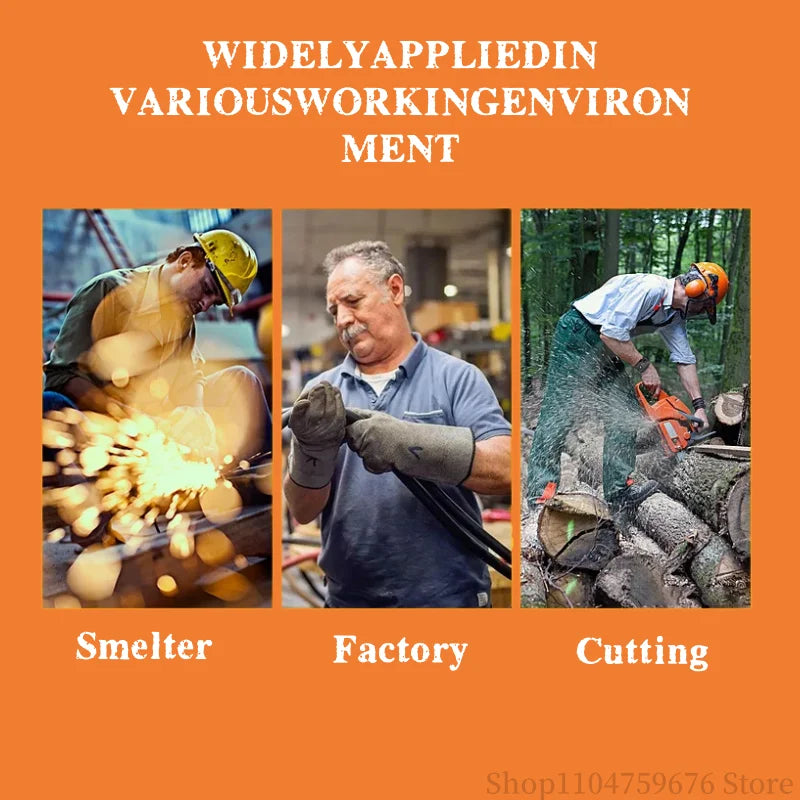 Braided safety shoes for men with steel toe protection, bump-proof, breathable, comfortable, lightweight, durable and safe. -
