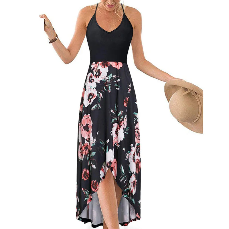 Casual Printed Summer Long Dress -