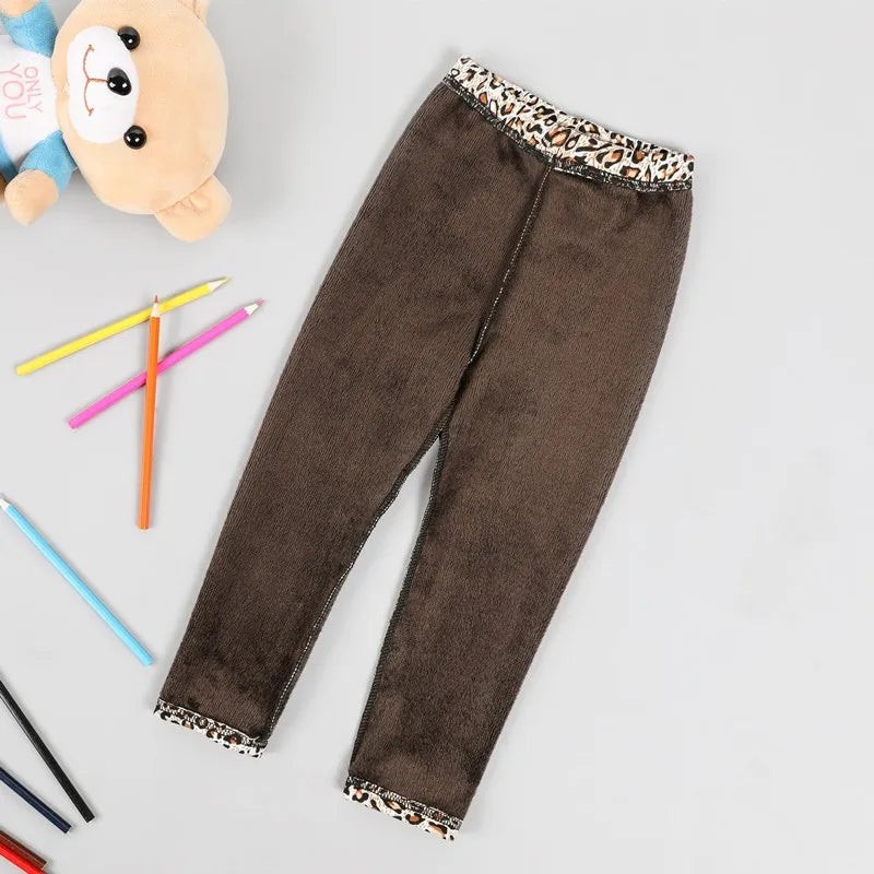 Baby Girl Clothes Kid Legging Girl Winter Autumn Thick Warm Cartoon Leggings Pants Boys Girls Leggings Plus Velvet Trousers -