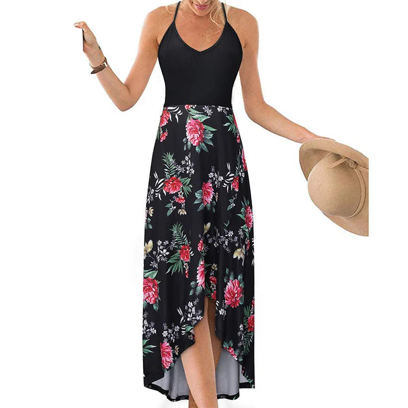 Casual Printed Summer Long Dress -