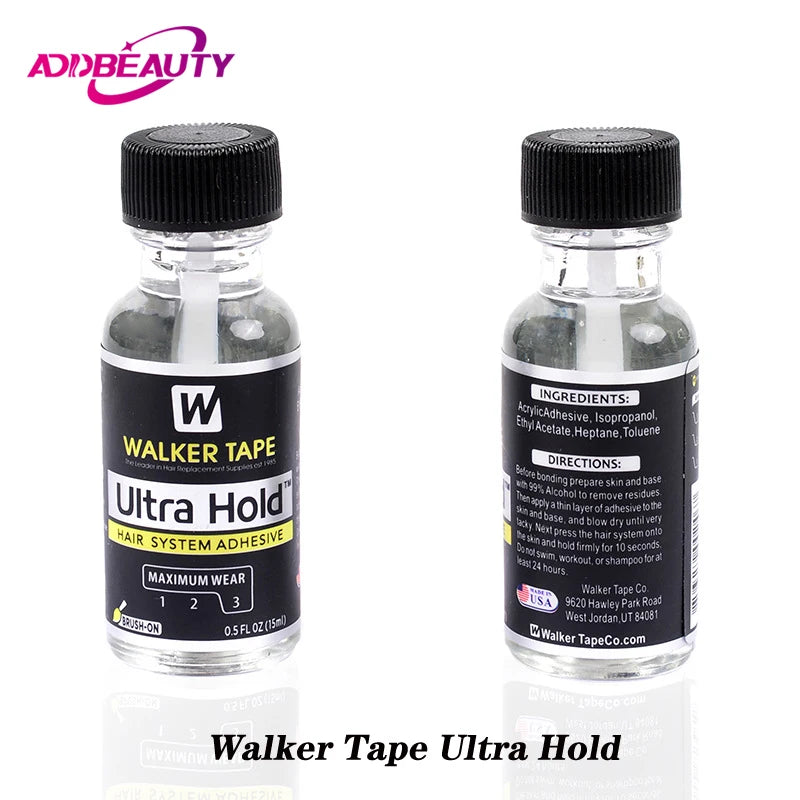 Ultra Hold Walker Tapes C-22 Glue Remover for Lace Front Wigs Human Hair Toupee 15ml Adhensive Glue Tape Waterproof Glue Remover -