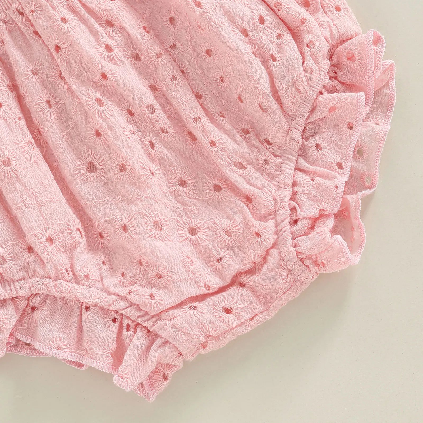 Keep your toddler cozy and cute in this 2-piece set featuring a solid color cutout round neck long sleeve top and matching bottoms—perfect for baby girls 3-24m! -