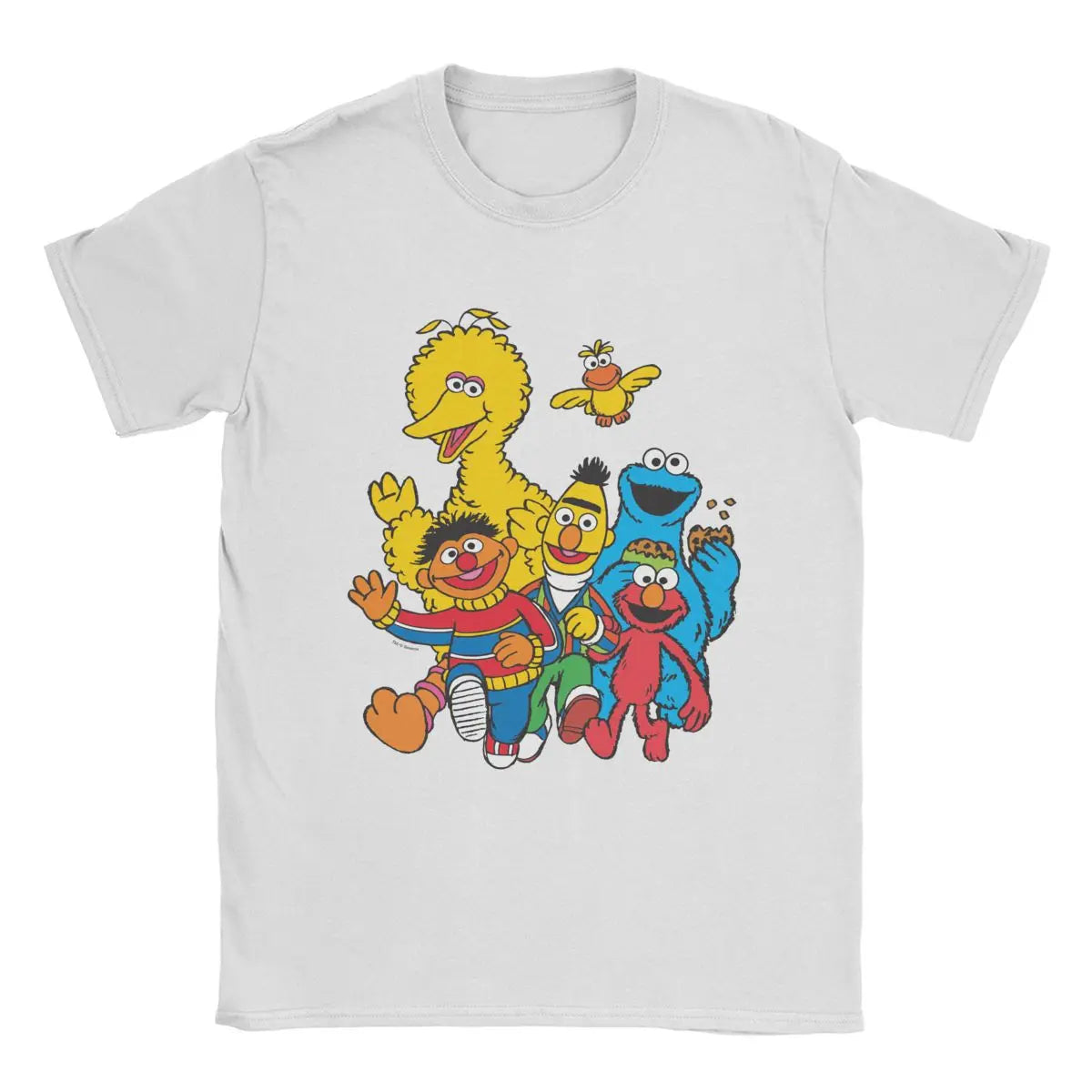 Show off some fun vibes with this men's Sesame Street novelty cotton tee! -