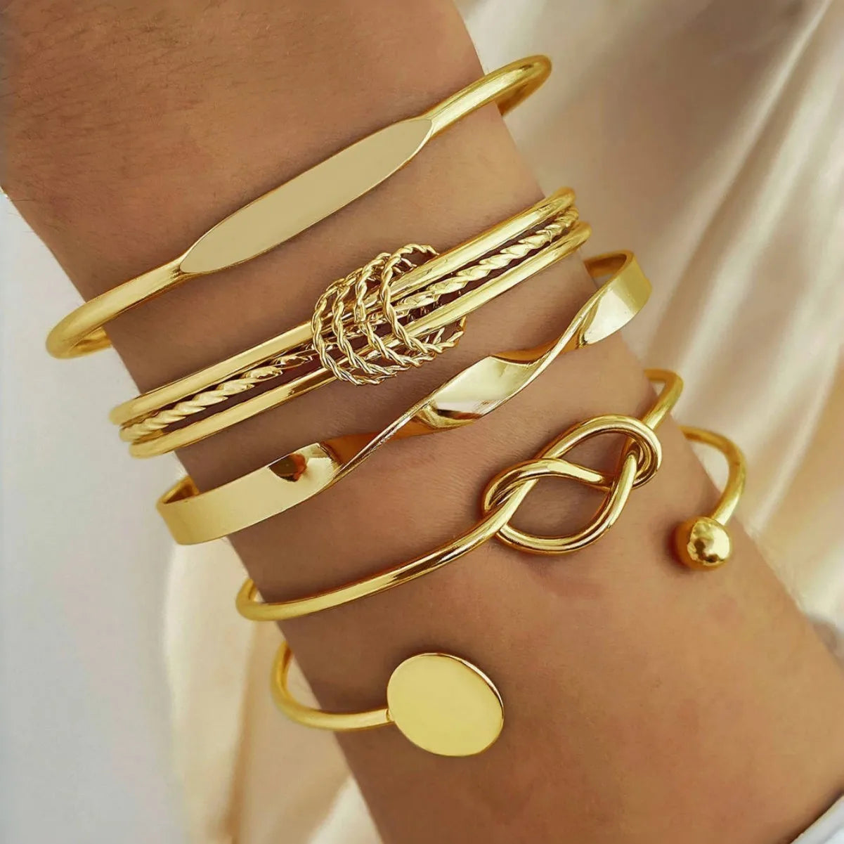 Twisted Knot Bracelet Set -