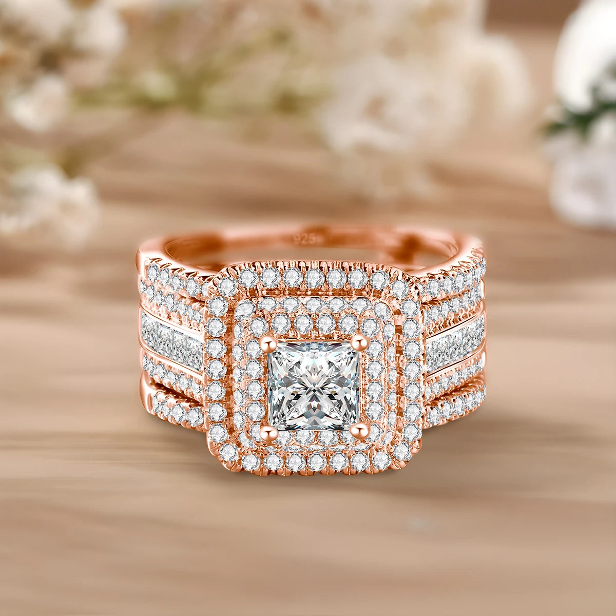 2PCS Moissanite Rings -
