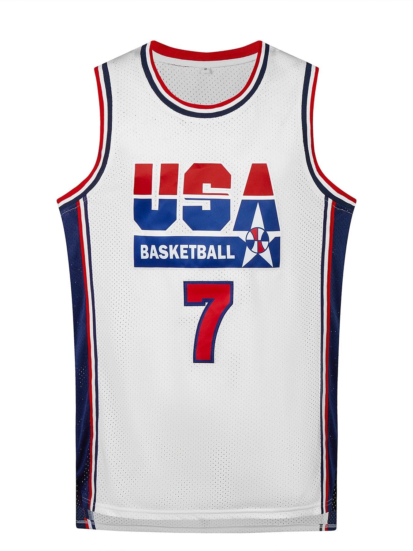 Men's Embroidered Team USA Basketball Jerseys (Throw Back) -