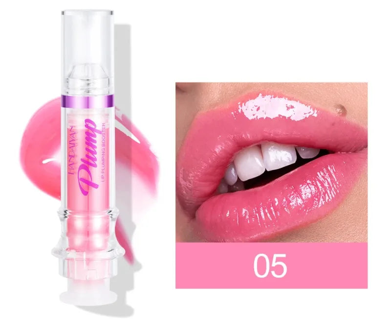 Lip Plumping Booster Lasting Sexy Plumper Glitter Red Nude Lipstick Liquid Waterproof Moisturize Oil Lipgloss Makeup Lip Care -