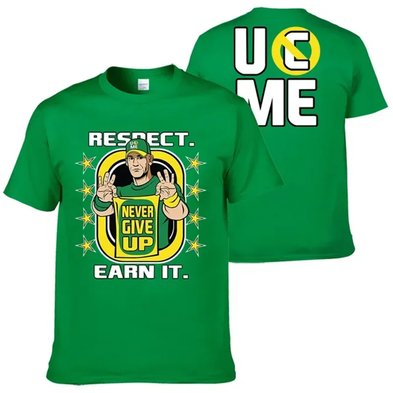 John Cena Wrestling Men's T-Shirt Summer Outdoor Sports Fitness Unisex Tops Casual O-Neck Short Sleeve Tee Casual Men Clothing -