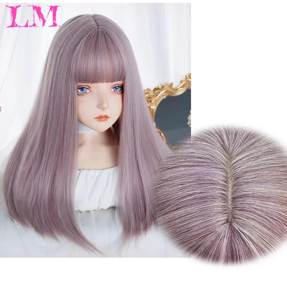 Elevate your style with this 38-inch long ombre brown, red, and blonde highlight straight lace front wig. Perfect for a chic and trendy look, this wig offers versatility and glamour for various occasions. -