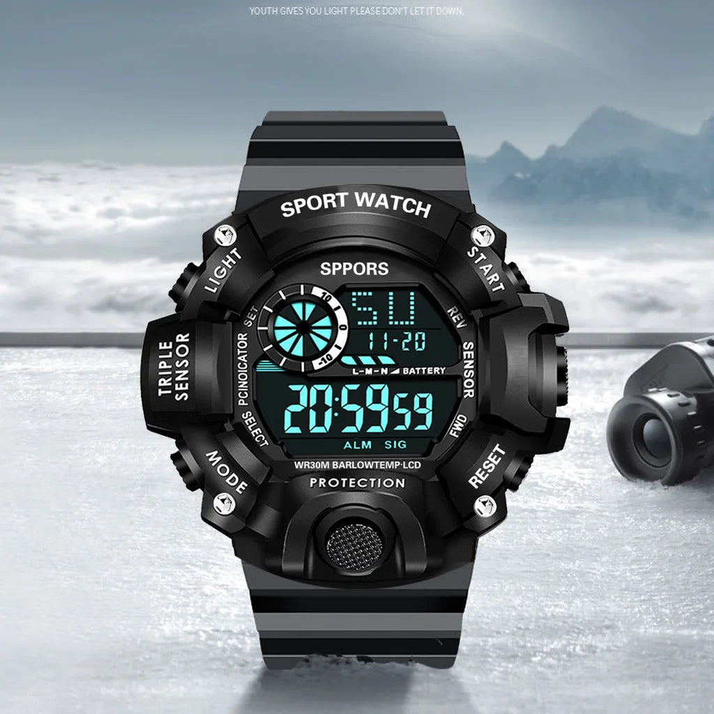 Fashion Men's Watch Sports Electronic Wristwatch -