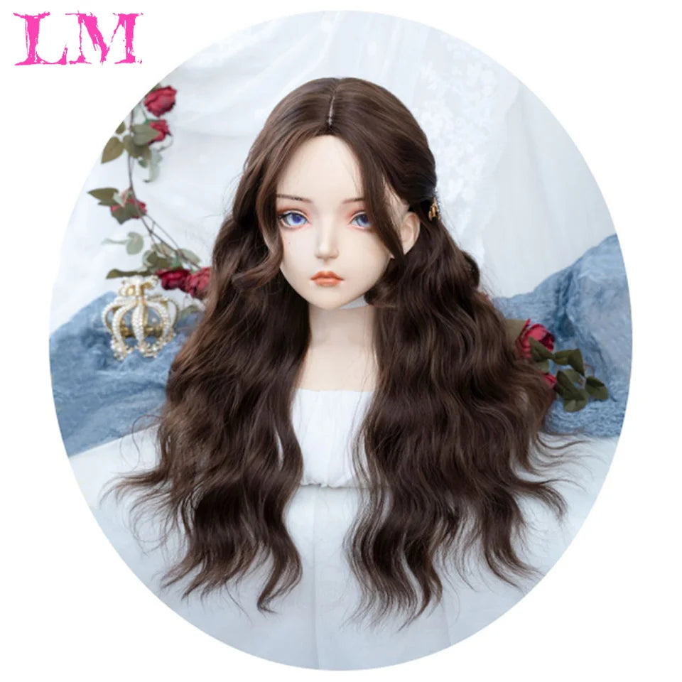 Elevate your style with this 38-inch long ombre brown, red, and blonde highlight straight lace front wig. Perfect for a chic and trendy look, this wig offers versatility and glamour for various occasions. -