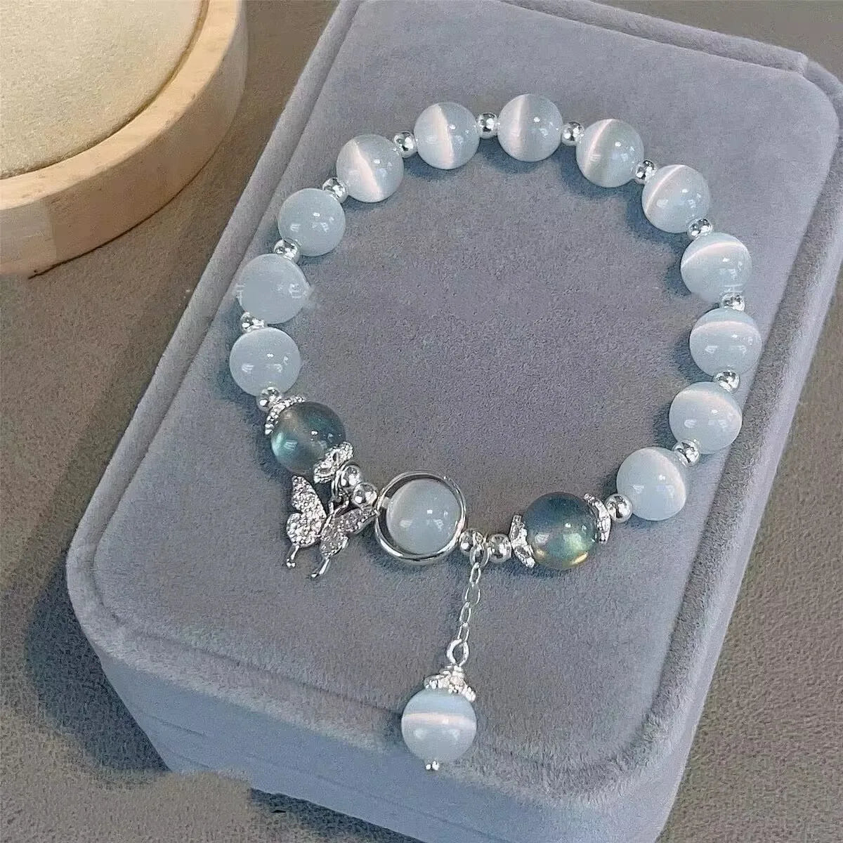 Butterfly Chain Bead Bracelet -