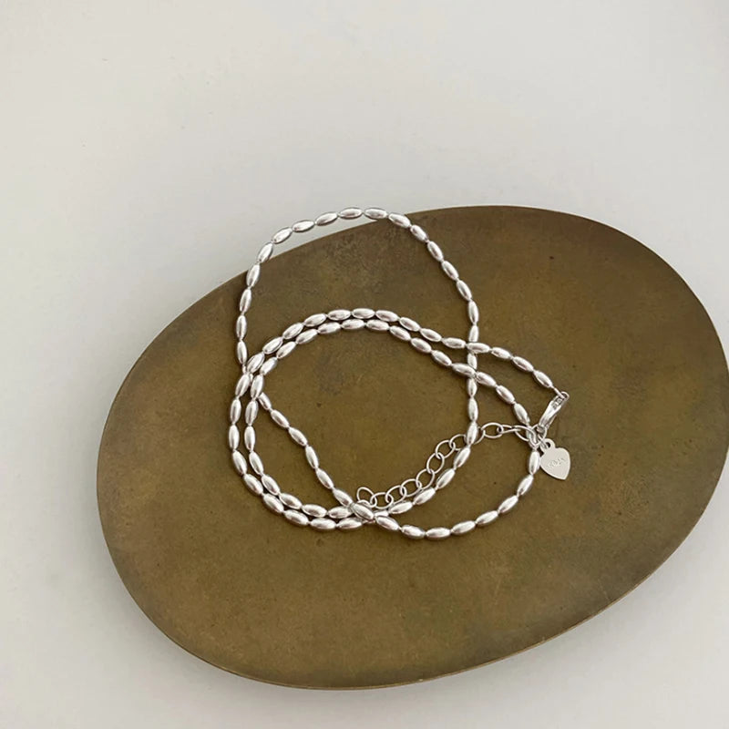 Sterling Silver Necklace Shiny -