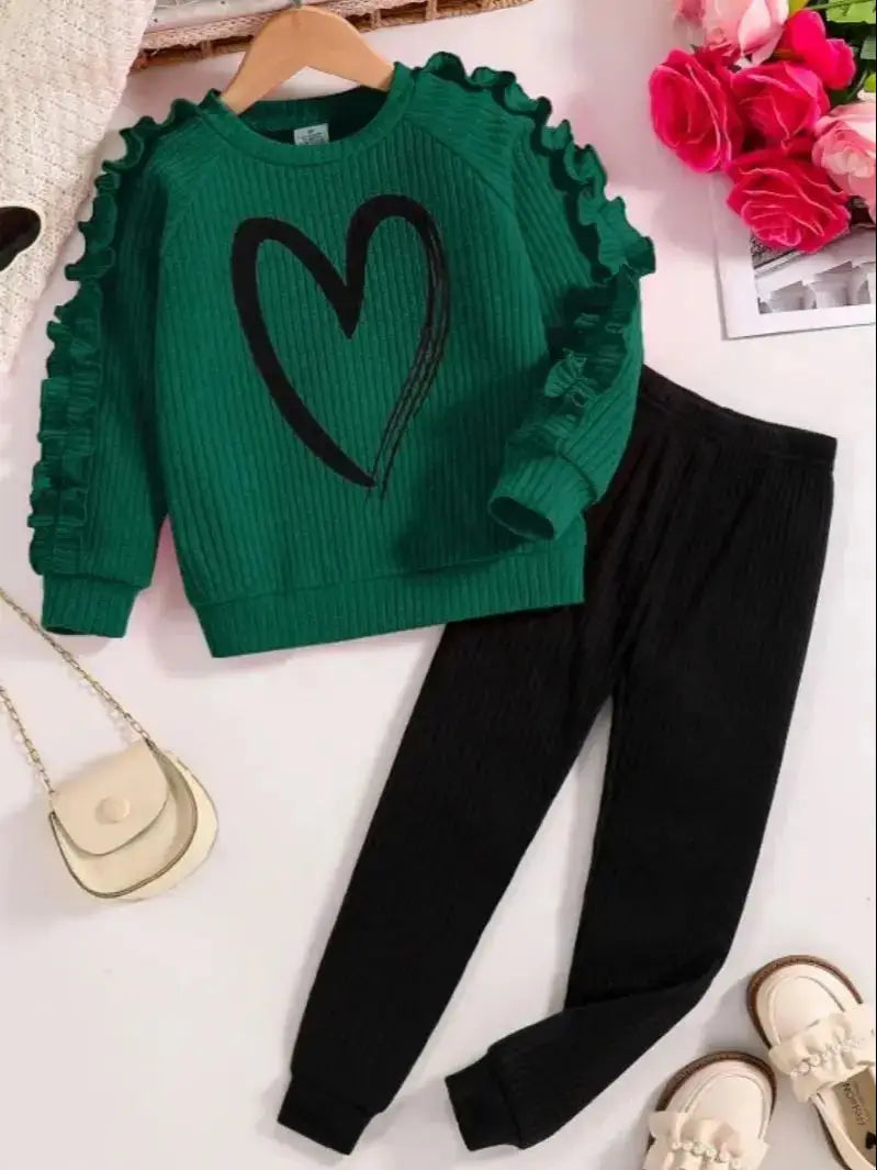 Casual pants two-piece girls -