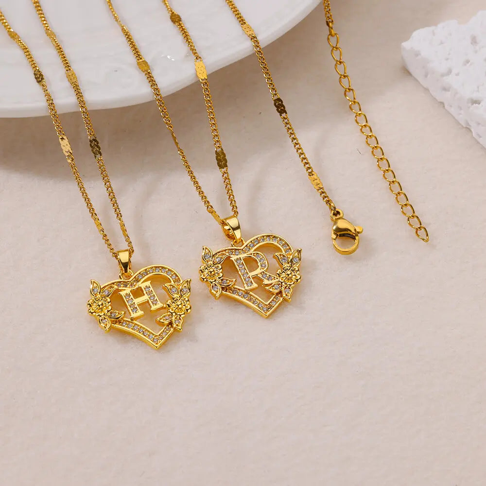 Initial Letter Necklaces -