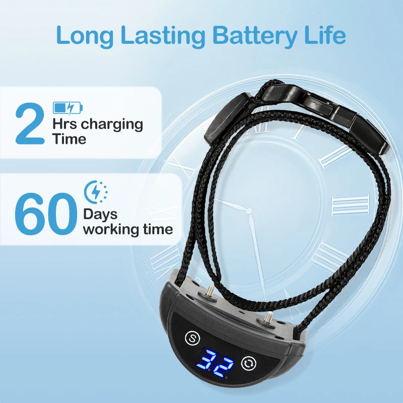 LED Display Automatic Quick Bark Stop Collar -