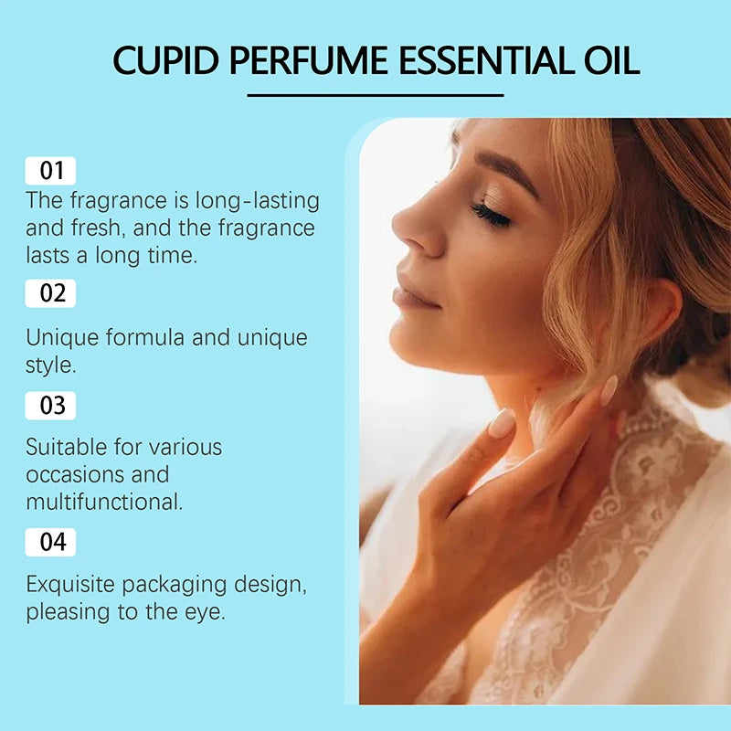 Cupid Cologne Men's Perfume Lasting Charm Temptation Attract The Opposite Sex Dating Body Spray 50ml Ambergris Portable Perfume -