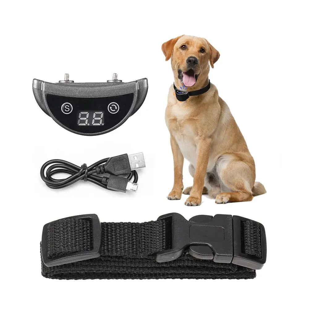 LED Display Automatic Quick Bark Stop Collar -