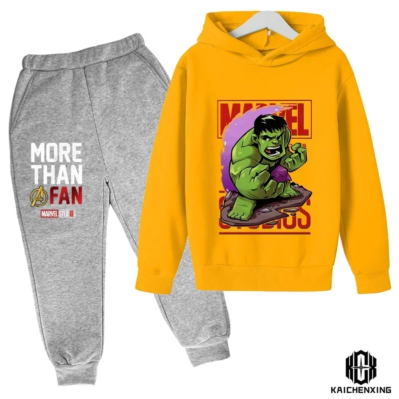 Marvel- Super Heros Hooded Pants Suit for Children -