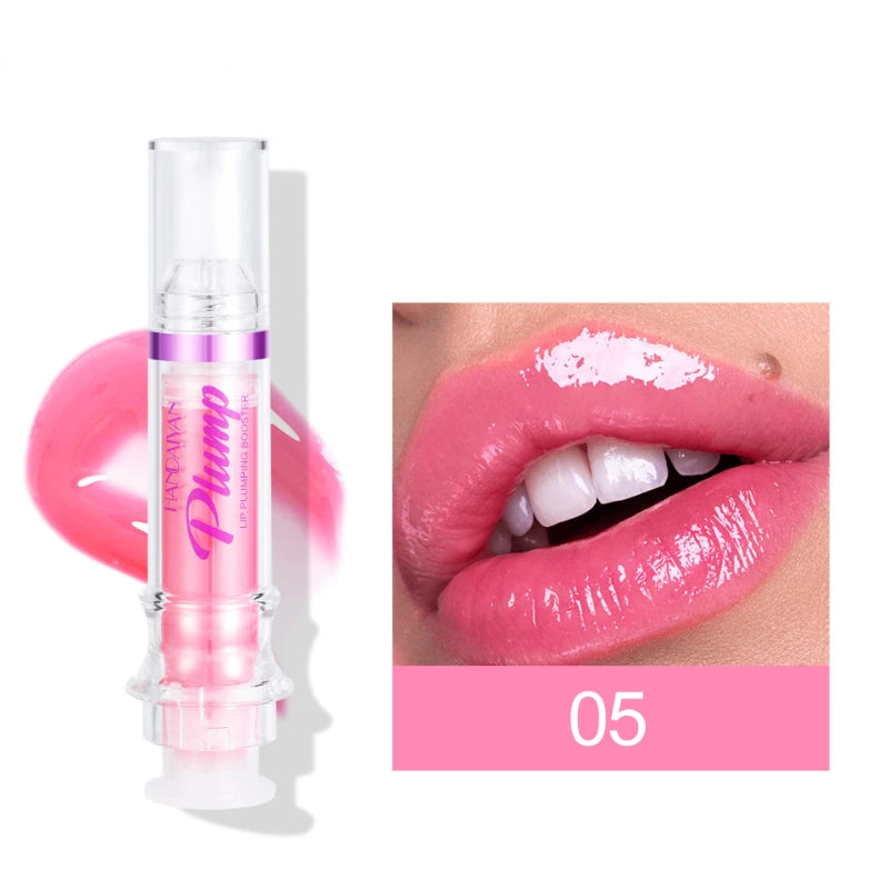 Lip Plumping Booster Lasting Sexy Plumper Glitter Red Nude Lipstick Liquid Waterproof Moisturize Oil Lipgloss Makeup Lip Care -