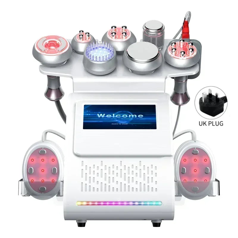 9 in 1 Tool Ultrasonic Body Slimming Machine & Anti-Wrinkle Rejuvenation Skin Lift Tighten -