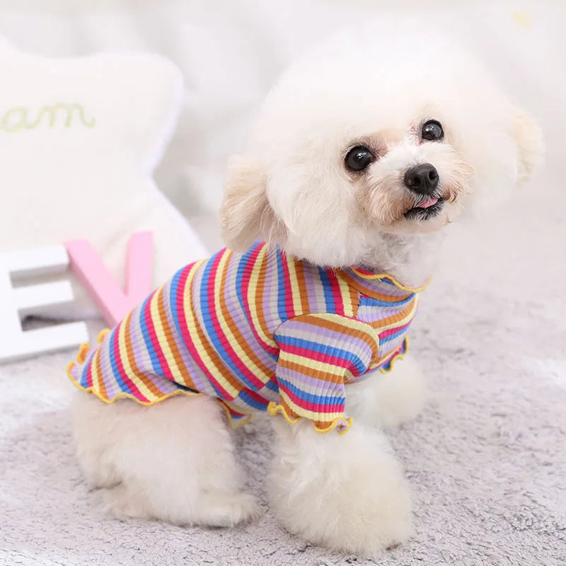 Dress your puppy in style with this cute and cozy vest T-shirt—perfect for keeping your furry friend comfortable and fashionable! -