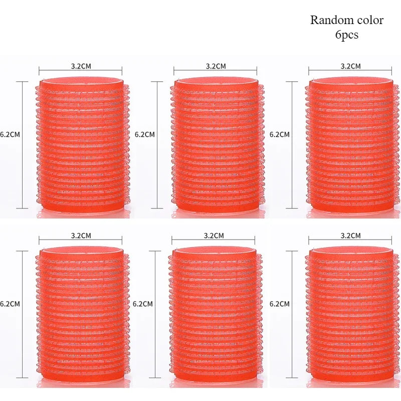 Hair Rollers Self Grip Hook Hair Curlers Heatless Roller Salon Dressing Curlers Jumbo Size Sticky Hair Styling Tools -