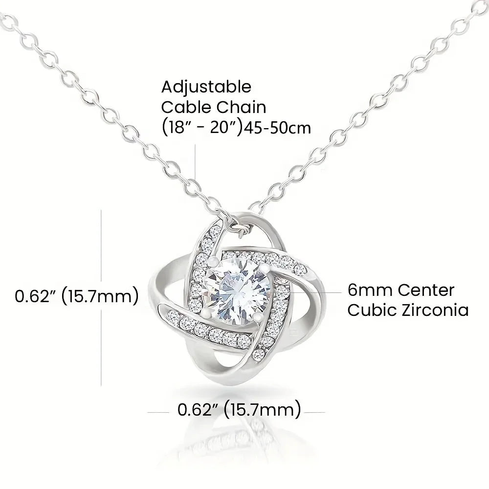 Make a thoughtful and stylish gift with this girl necklace, which comes with a message card and box. Perfect for showing someone special how much you care. -