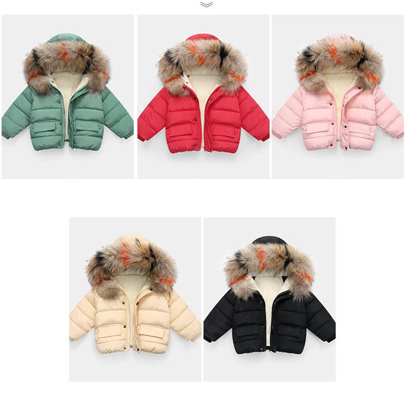 Keep your little one snug and stylish this winter with our new warm down jacket—perfect for baby girls and boys! -