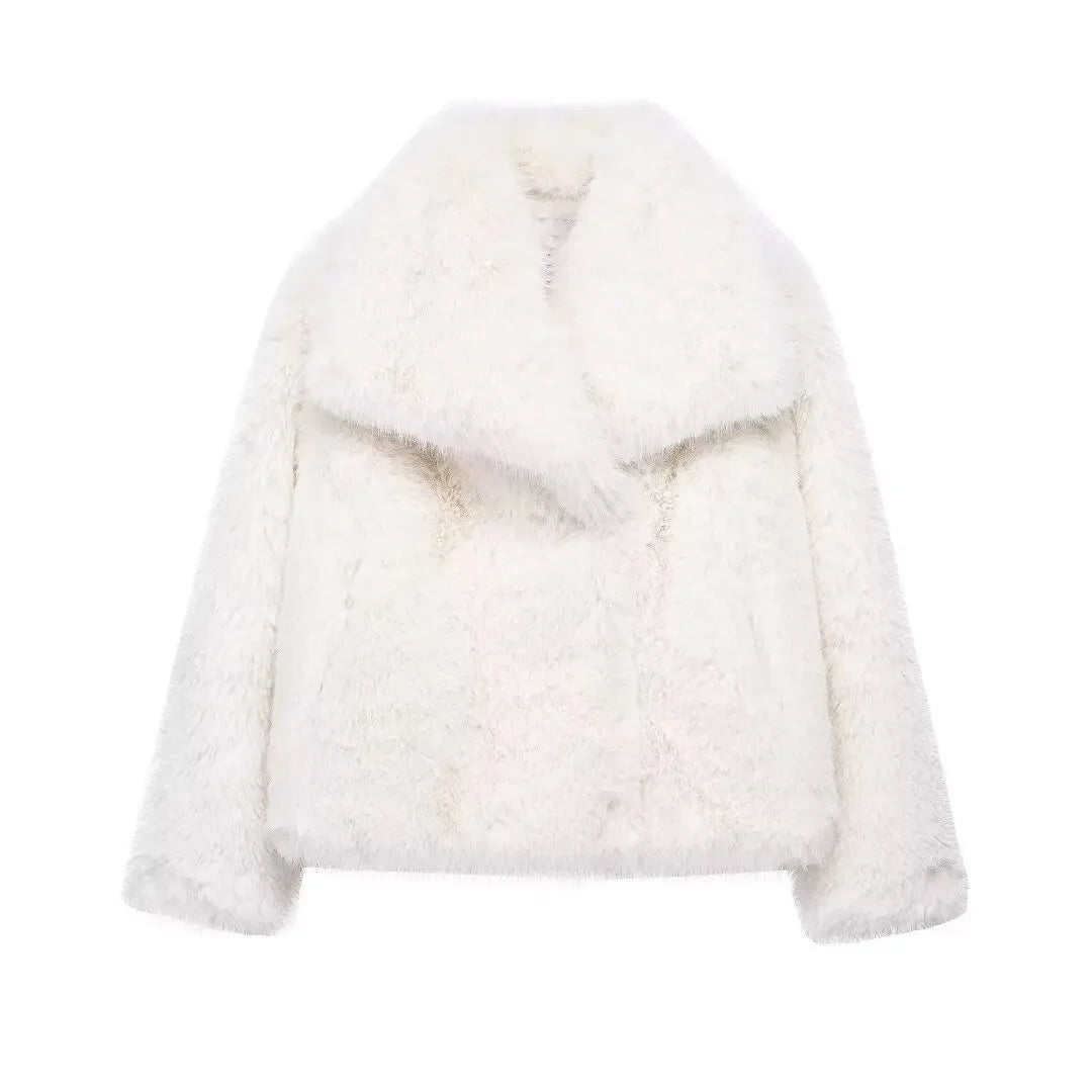 Fur Coat Plush Fluffy Women's -