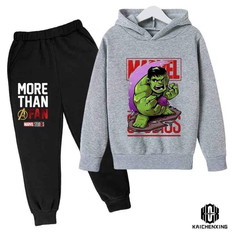 Marvel- Super Heros Hooded Pants Suit for Children -