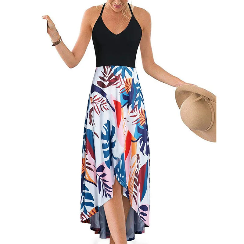 Casual Printed Summer Long Dress -
