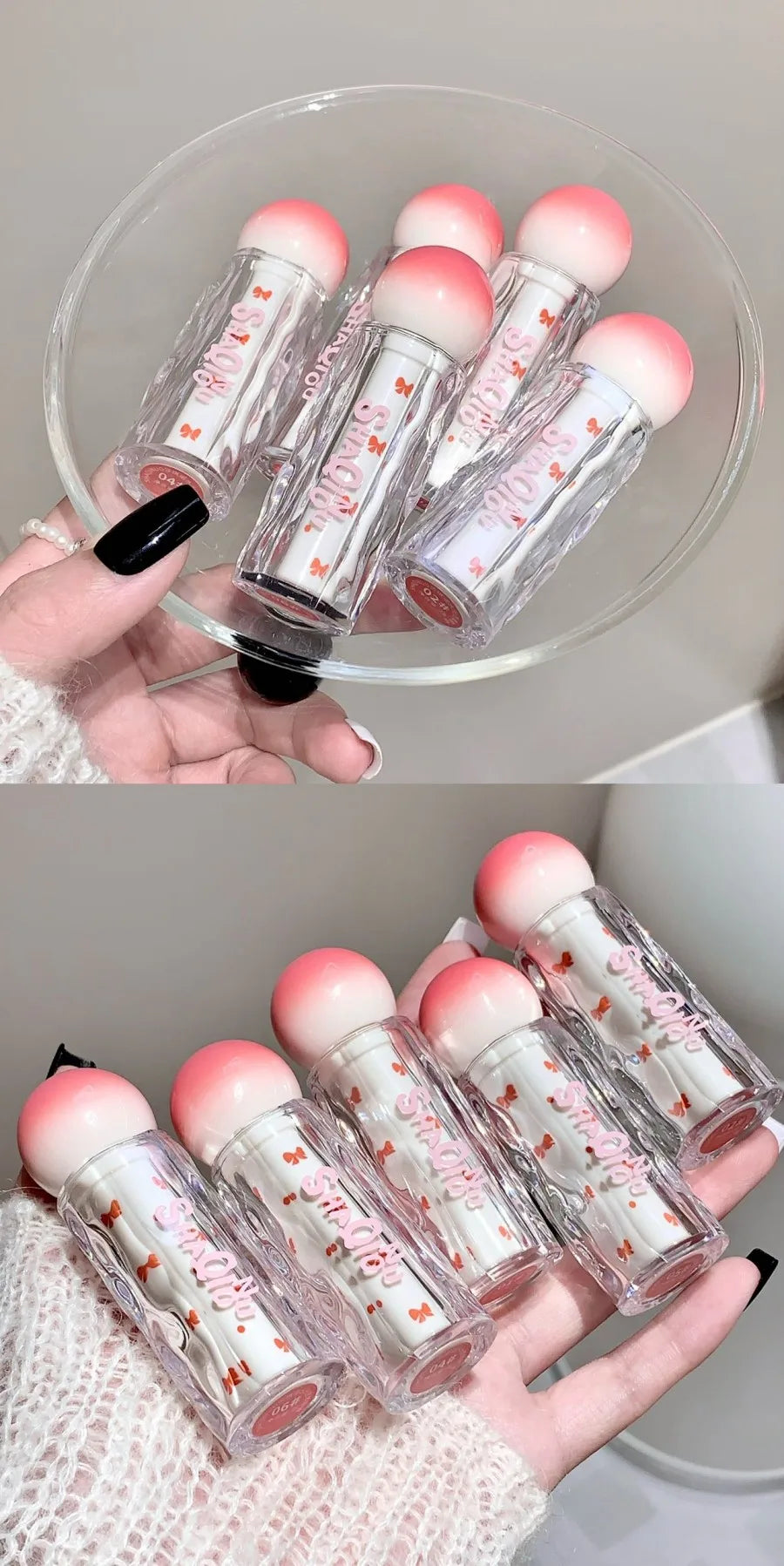 SHAQINUO Watery Lip Gloss Moisturizing Mirror Water Gloss Long-lasting Clear and Tender Lipstick Lip Gloss -