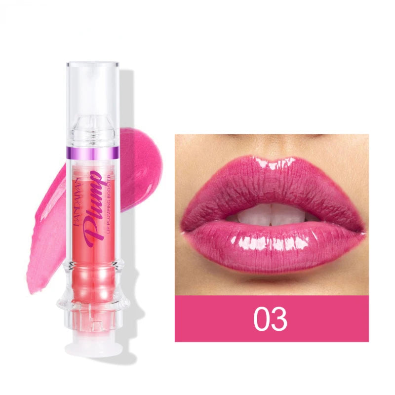 Lip Plumping Booster Lasting Sexy Plumper Glitter Red Nude Lipstick Liquid Waterproof Moisturize Oil Lipgloss Makeup Lip Care -