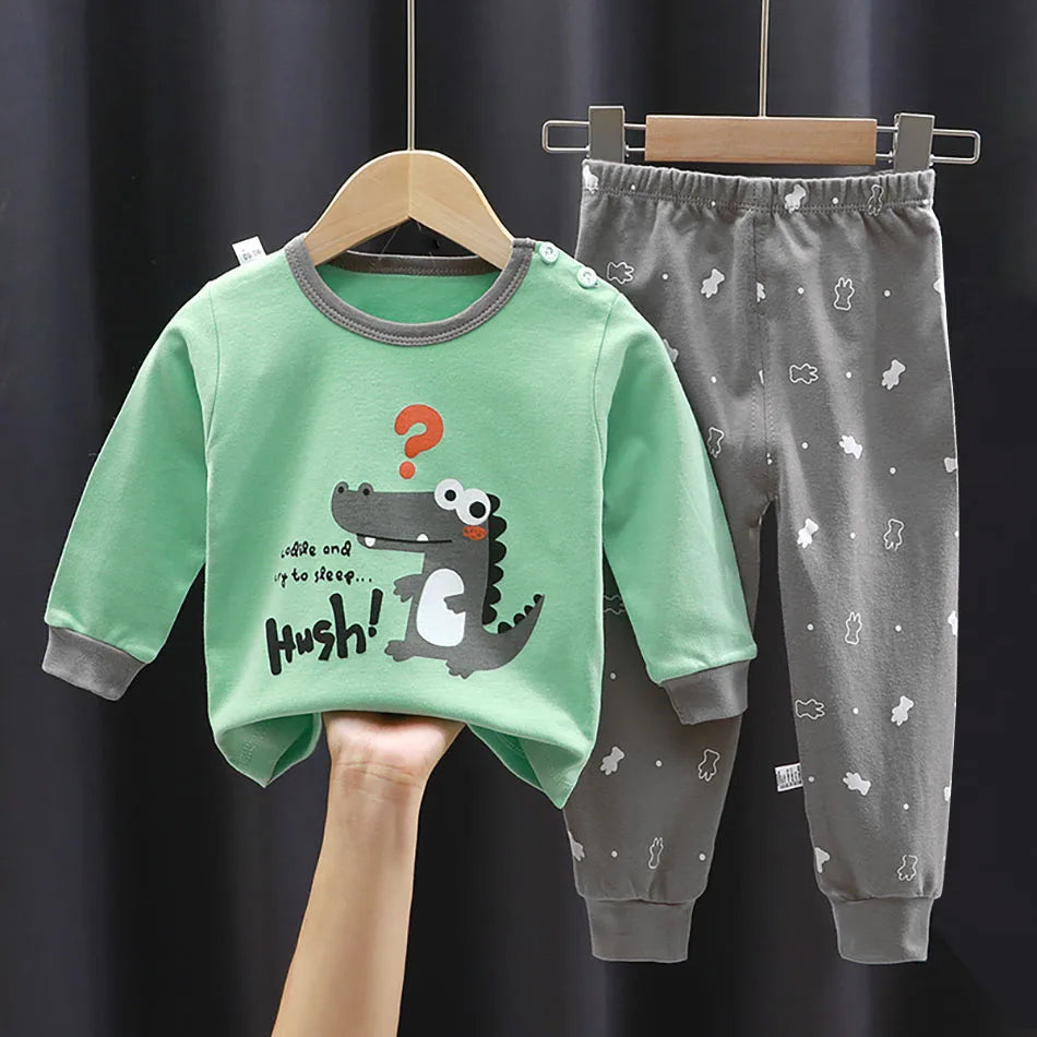 Cotton Children Pajamas Sets (Unisex) -