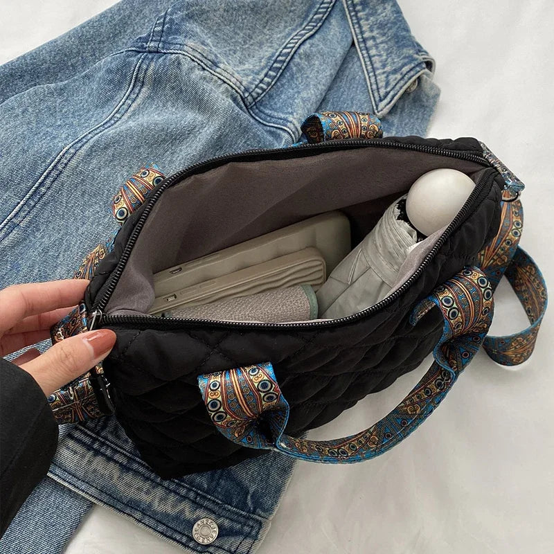 Elevate your style with these luxury designer shoulder crossbody bags for women. Featuring a quilted padded design from a top designer brand, these handbags are perfect for adding a touch of elegance to any outfit. -