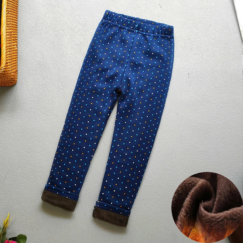 Baby Girl Clothes Kid Legging Girl Winter Autumn Thick Warm Cartoon Leggings Pants Boys Girls Leggings Plus Velvet Trousers -
