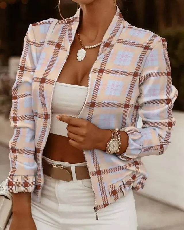 Stay stylish and warm with this women's jacket—perfect for any season! -