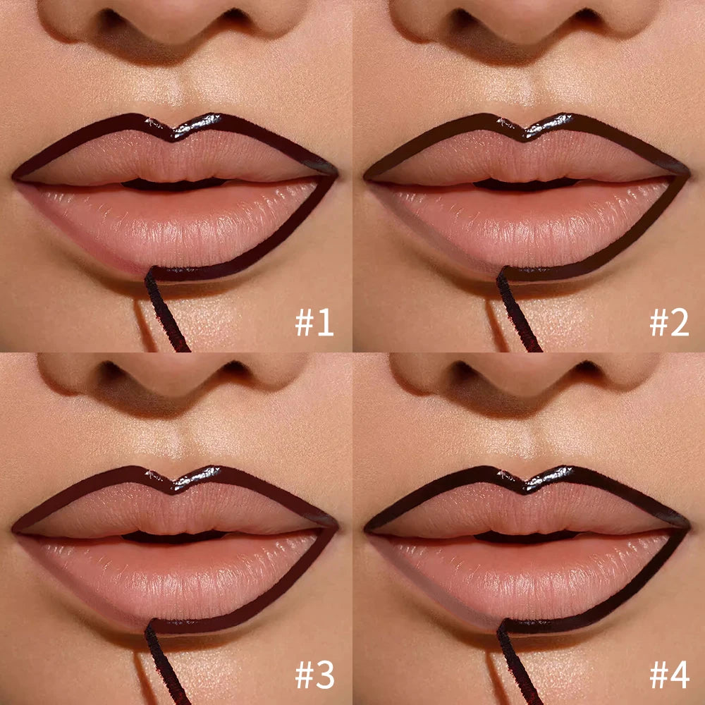 Enhance your look with this waterproof lip liner that also acts as a long-lasting lipgloss. Enjoy a precise application and a smudge-proof finish that stays in place throughout the day! -